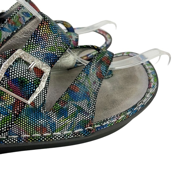 Alegria by Pg Lite Women's Val-376 Floral Colorful Genuine Leather Sandals sz 41 - Picture 4 of 16